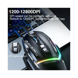AULA S12 Pro Wired RGB Gaming Mouse