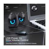 AULA N69 USB Wired Stereo Gaming Speakers
