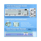 AULA F108 Pro Full Size vision Knob Keyboard