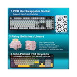 AULA F108 Pro Full Size vision Knob Keyboard