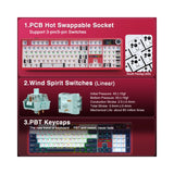 AULA F108 Pro Full Size vision Knob Keyboard