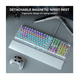 AULA F2088 Retro Punk Typewriter RGB Keyboard