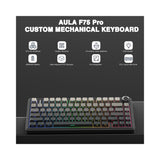 AULA F75 Pro Knob Side-Printed Mechanical Keyboard