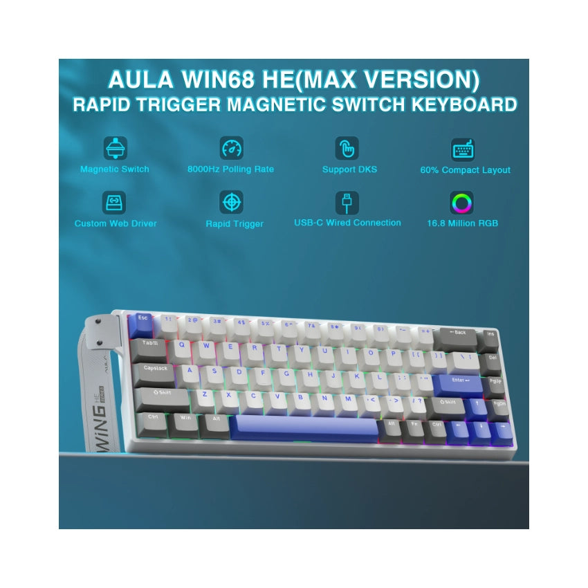 AULA WIN68 HE 8Khz Magnetic Switch Keyboard