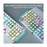 AULA F2088 Retro Punk Typewriter RGB Keyboard