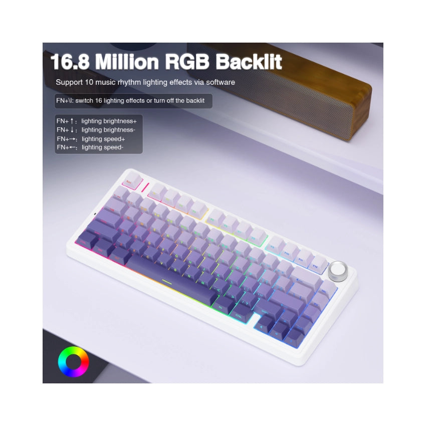 AULA F75 Pro Knob Side-Printed Mechanical Keyboard AULA F75 Pro Knob Side-Printed Mechanical Keyboard