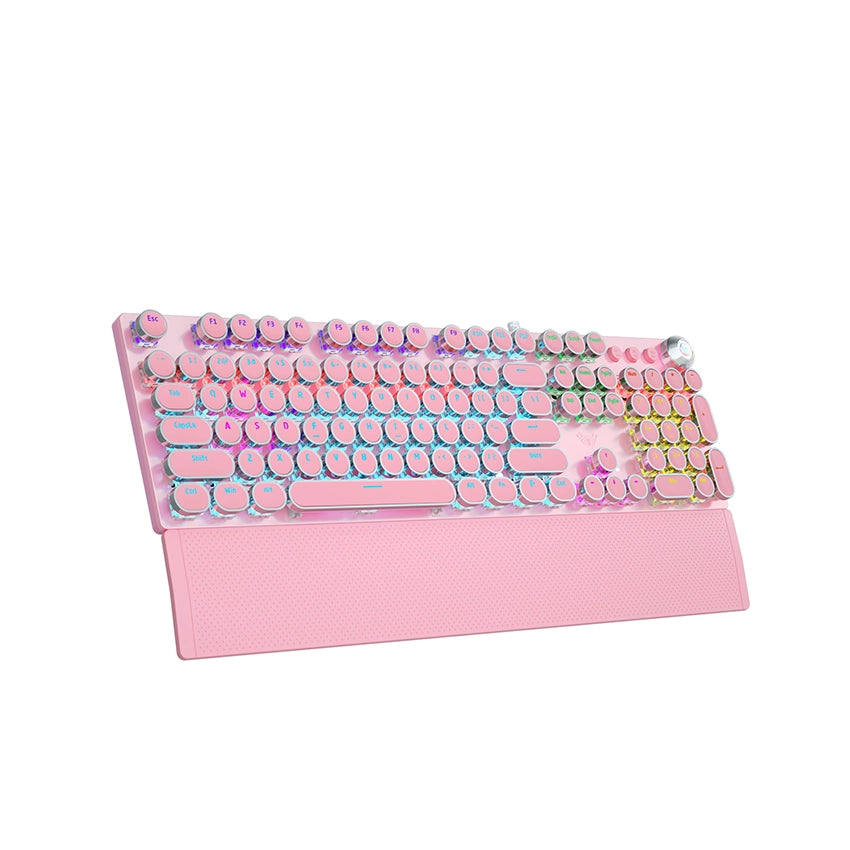 AULA F2088 Retro Punk Typewriter RGB Keyboard