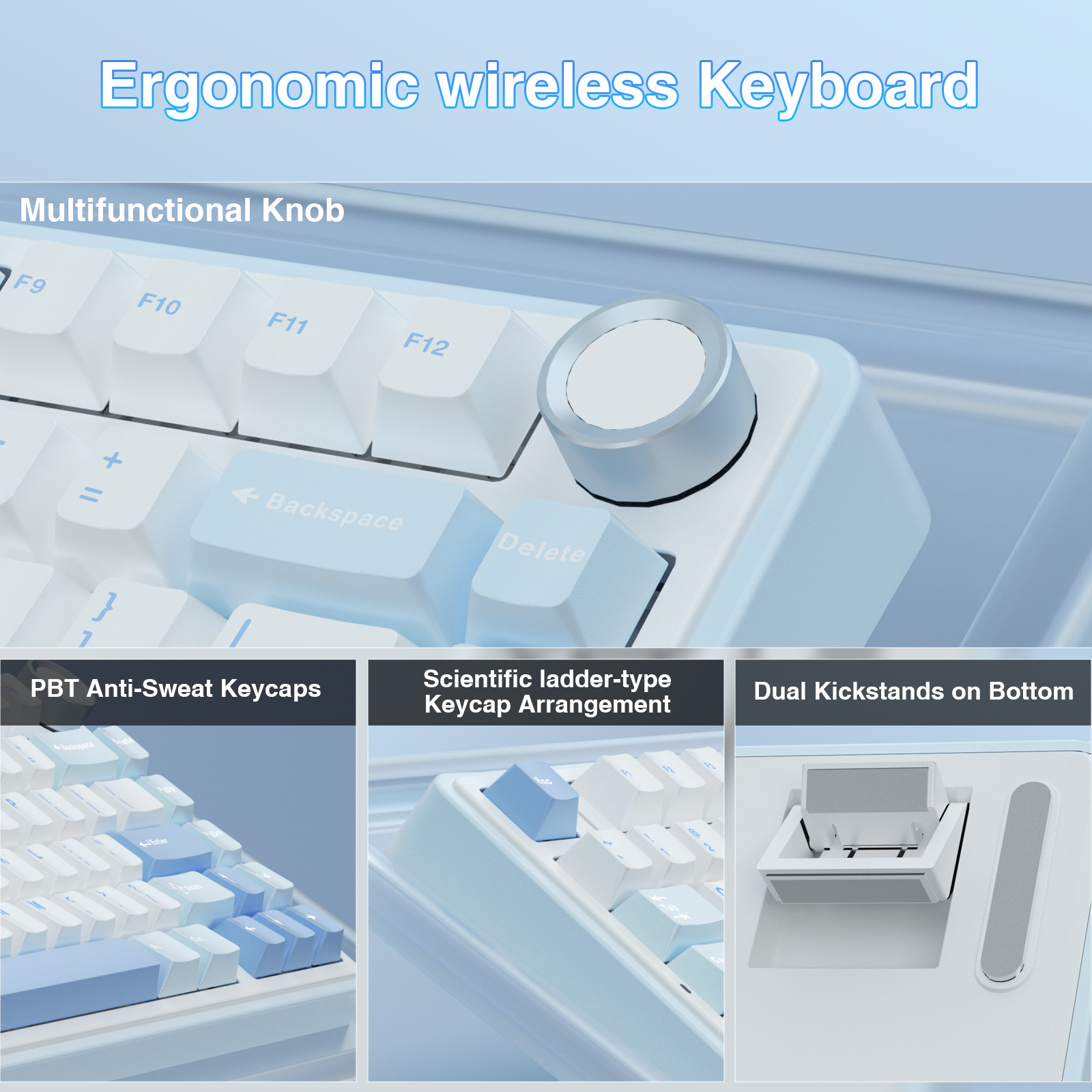 AULA F75 Pro Knob Side-Printed Mechanical Keyboard