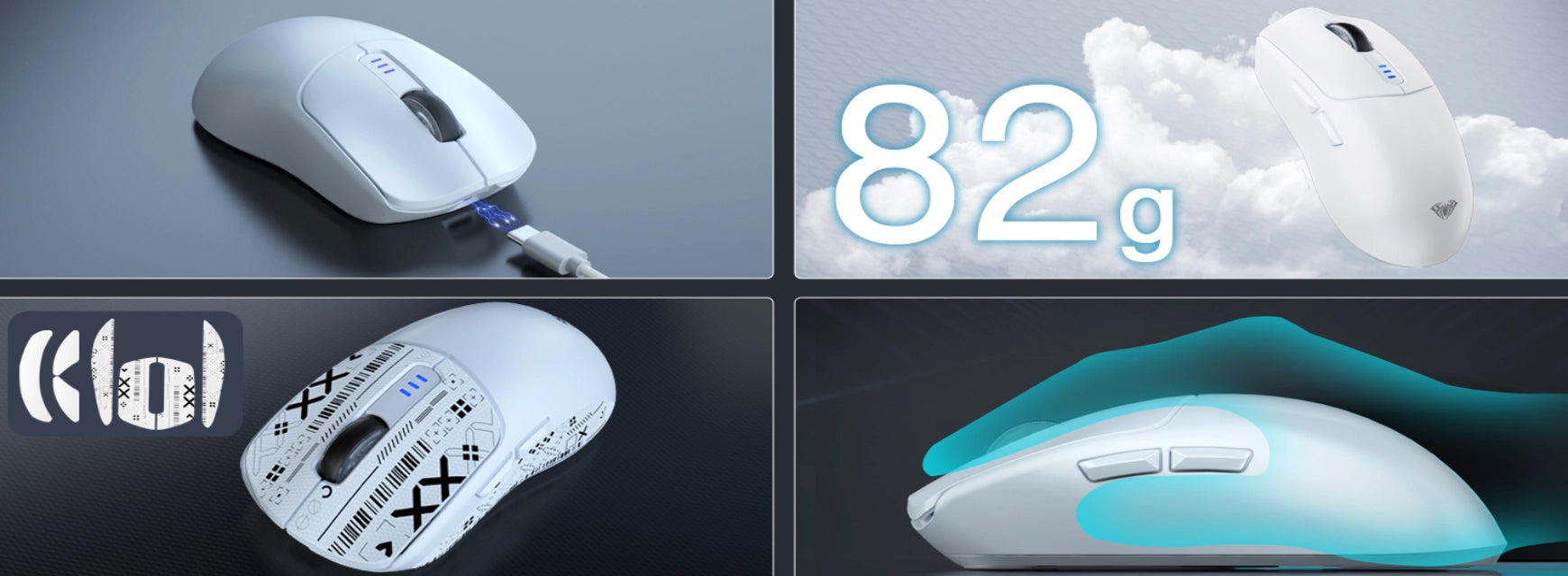 AULA SC580 Tri-Mode Wireless Gaming Mouse