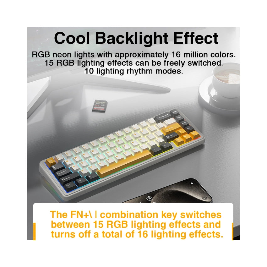 AULA F65 – 65% Gasket Wireless RGB Keyboard