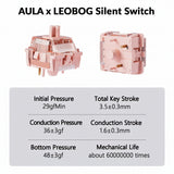 AULA × LEOBOG DIY Linear Mechanical Switches (100pcs)