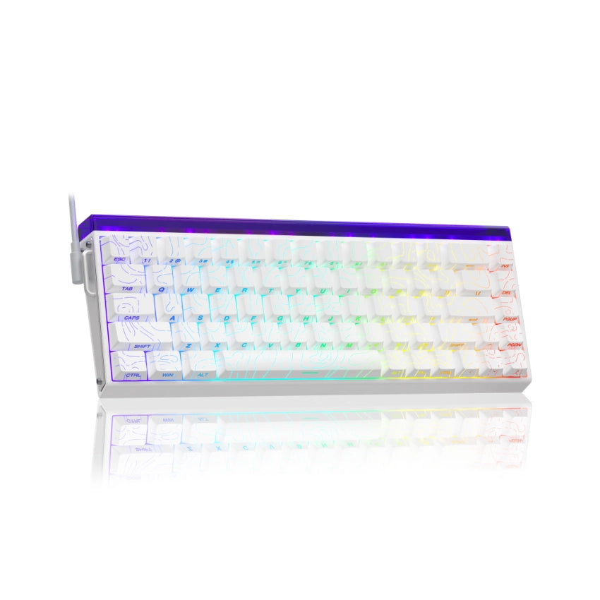 EPOMAKER Aula Hero68 HE Tastiera da Gioco Magnetica Cablata, 0,01mm Azionamento Regolabile, Rapid Hall Effect Switch, Polling a 8kHz, RGB Box & Backlight, Programmable, 65% QWERTY (Rosa EPOMAKER Aula Hero68 HE Tastiera da Gioco Magnetica Cablata, 0,01mm Azionamento Regolabile, Rapid Hall Effect Switch, Polling a 8kHz, RGB Box & Backlight, Programmable, 65% QWERTY (Rosa